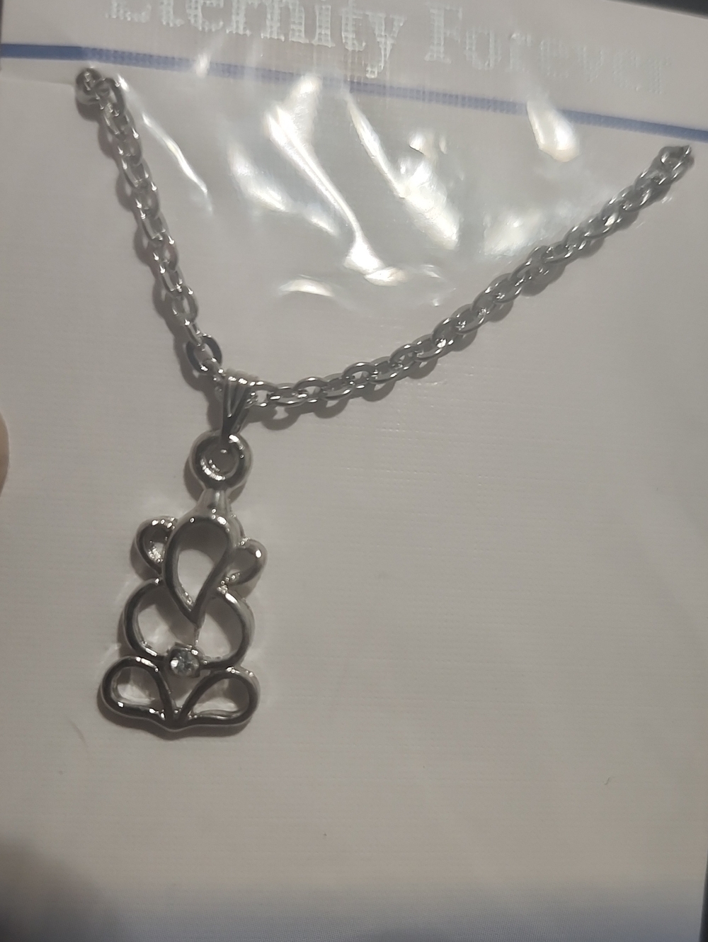 Infinity Bloom Silver Necklace